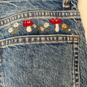 Reformation Jeans with Embroidery